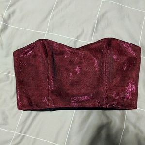 ASOS Night Bandeau crop top NWT